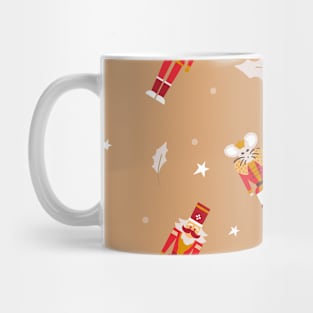 Drummer, Boy, Rat, Poinsettia, Flower, Star, White Gift Mug